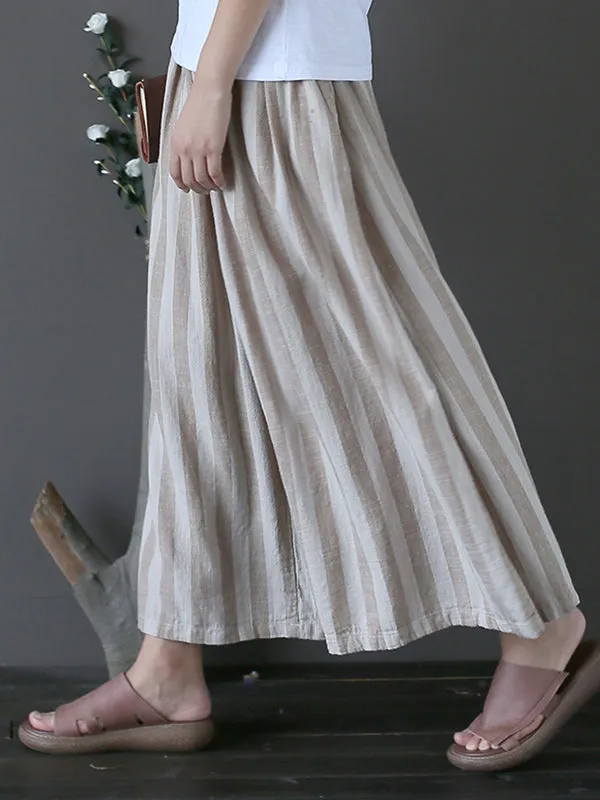 Ribbon Stripe Wide Leg Pants