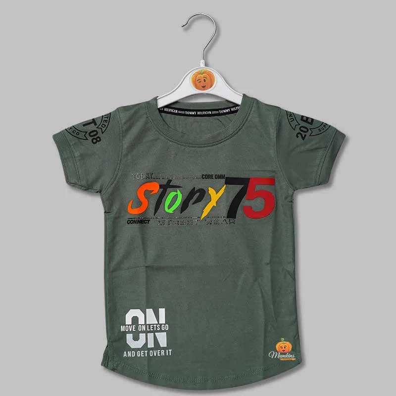 Solid Print T- Shirts for Boys with Soft Fabric