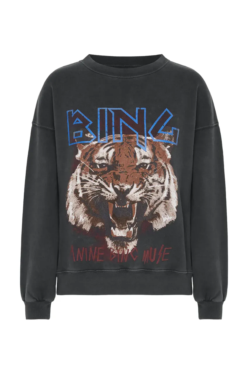 Tiger Sweatshirt - Faded Black