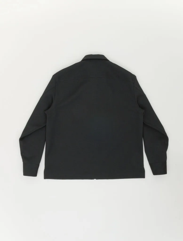 WOOL ZIP OVERSHIRT